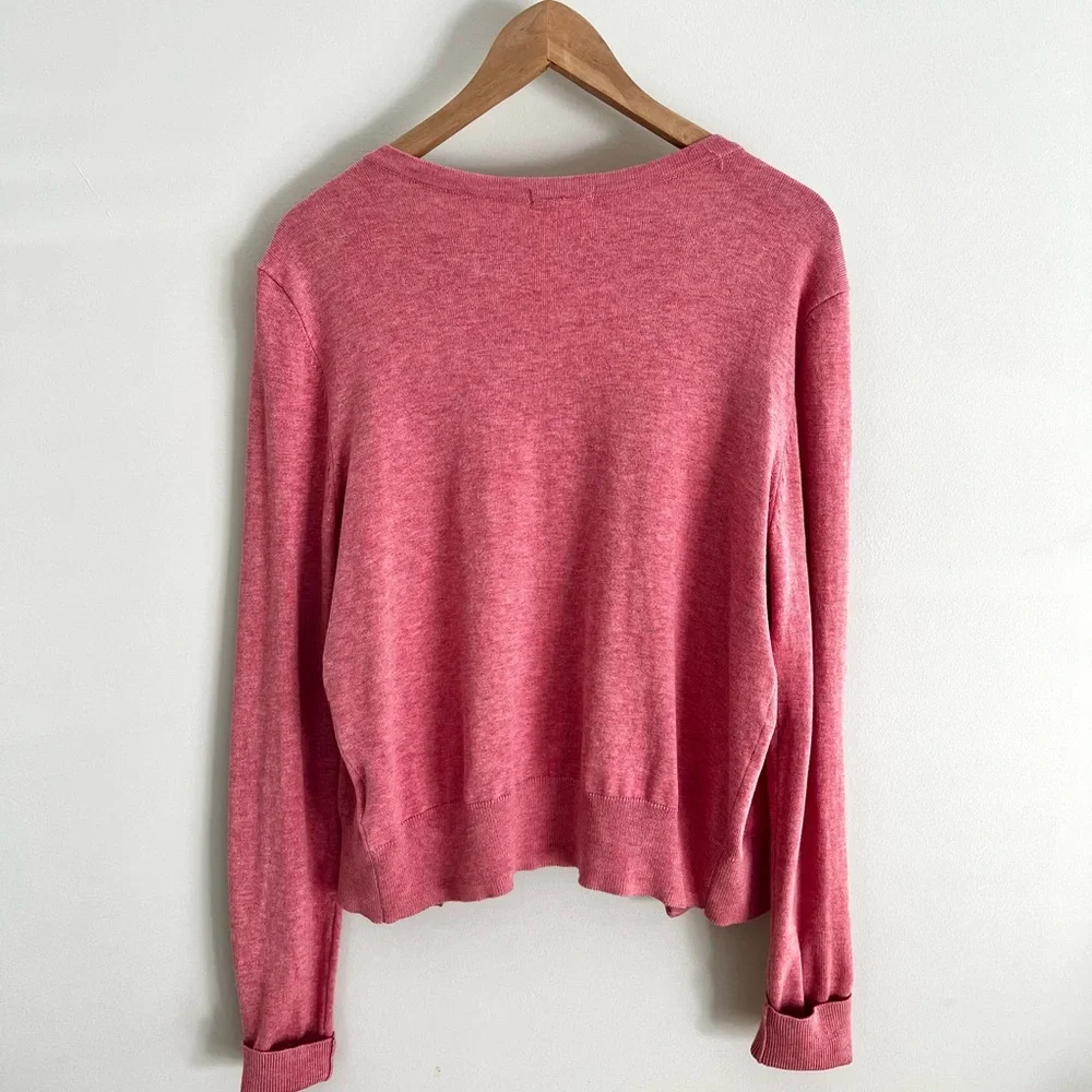 H&M Basic pink cardigan size M